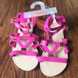 Girls pink sandals. Size 13